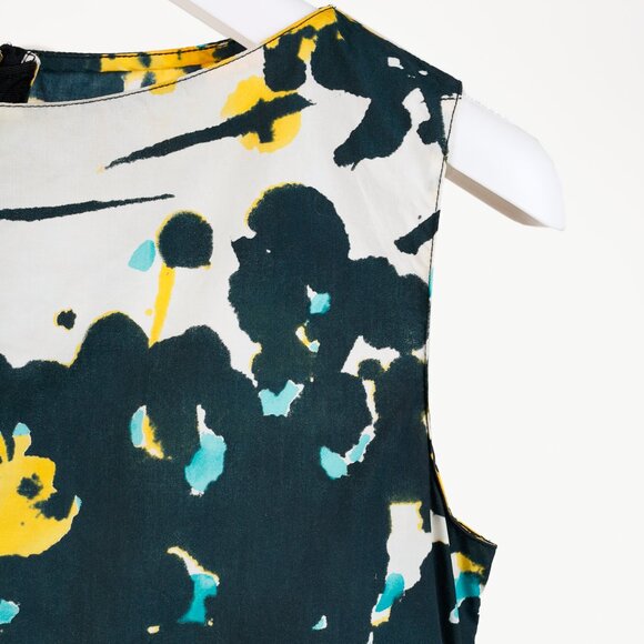 Marni Abstract Yellow Flowers Sleeveless Blouse - Picture 4 of 11